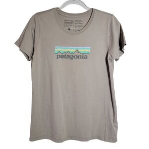 Patagonia Organic Cotton T Shirt Womens Medium Regular Fit Graphic Tee Top